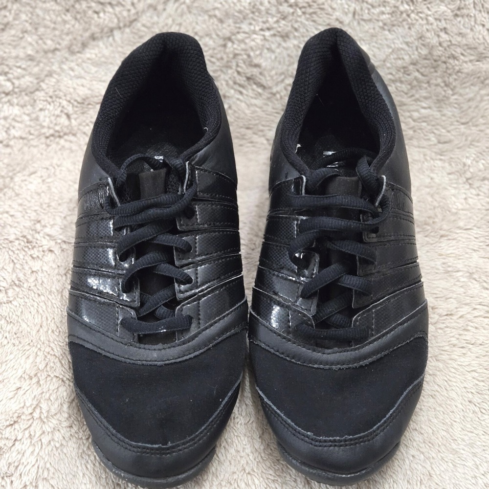 Bloch Black Dancing Sneakers Shoes Size 8.5 Performance Lace-up - Picture 2 of 8